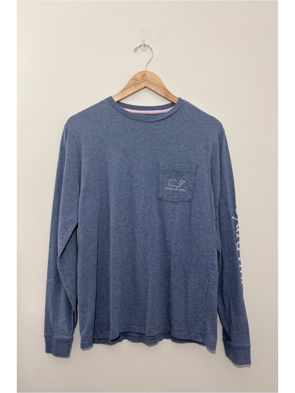 Vineyard Vines Ho Ho Kus, NJ long sleeve pocket tee (small)